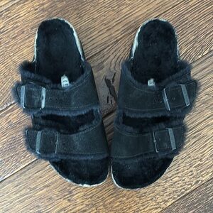 Birkenstock Shearling Sandals